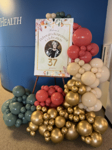 Easel + Balloon Garland