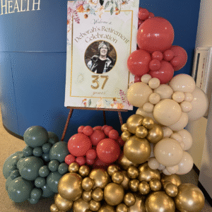 Easel + Balloon Garland