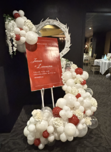 Easel + Balloon Garland