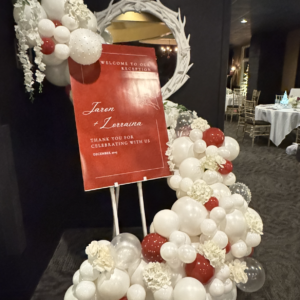 Easel + Balloon Garland