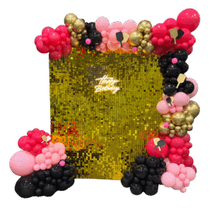 Balloon Garland + Shimmer Wall