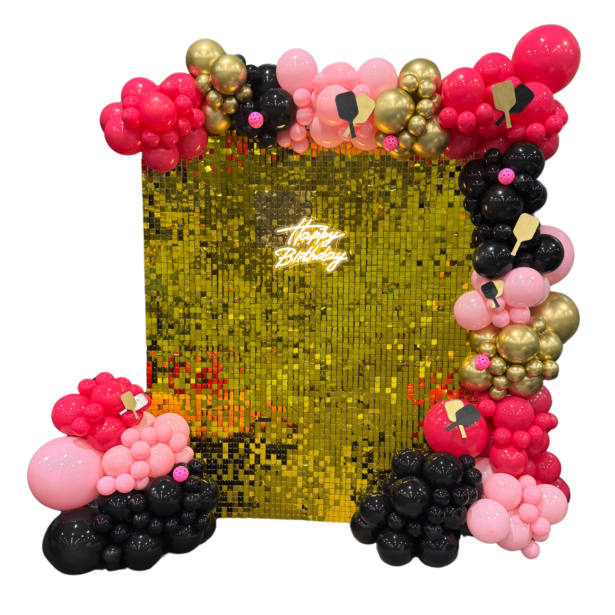 Balloon Garland + Shimmer Wall