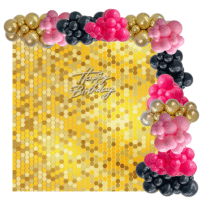 Balloon Garland + Shimmer Wall