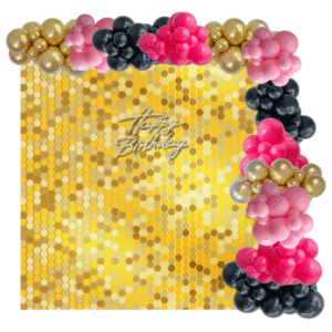 Balloon Garland + Shimmer Wall