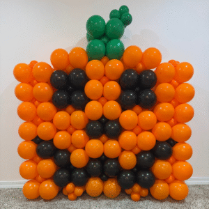 Halloween Pumpkin Balloon Wall