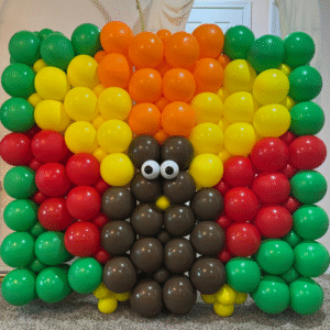 Thanksgiving Turkey Balloon Wall