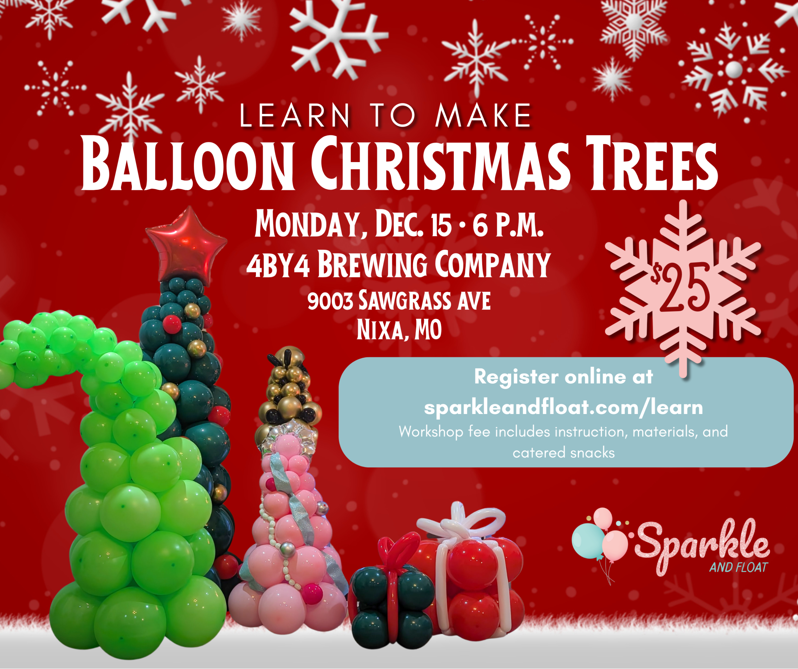 Balloon Christmas Tree Workshop
