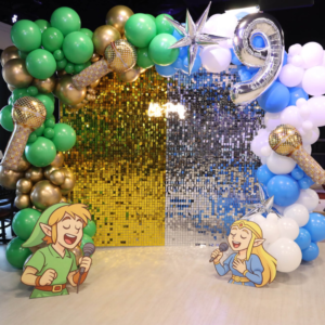 Balloon Garland + Shimmer Wall