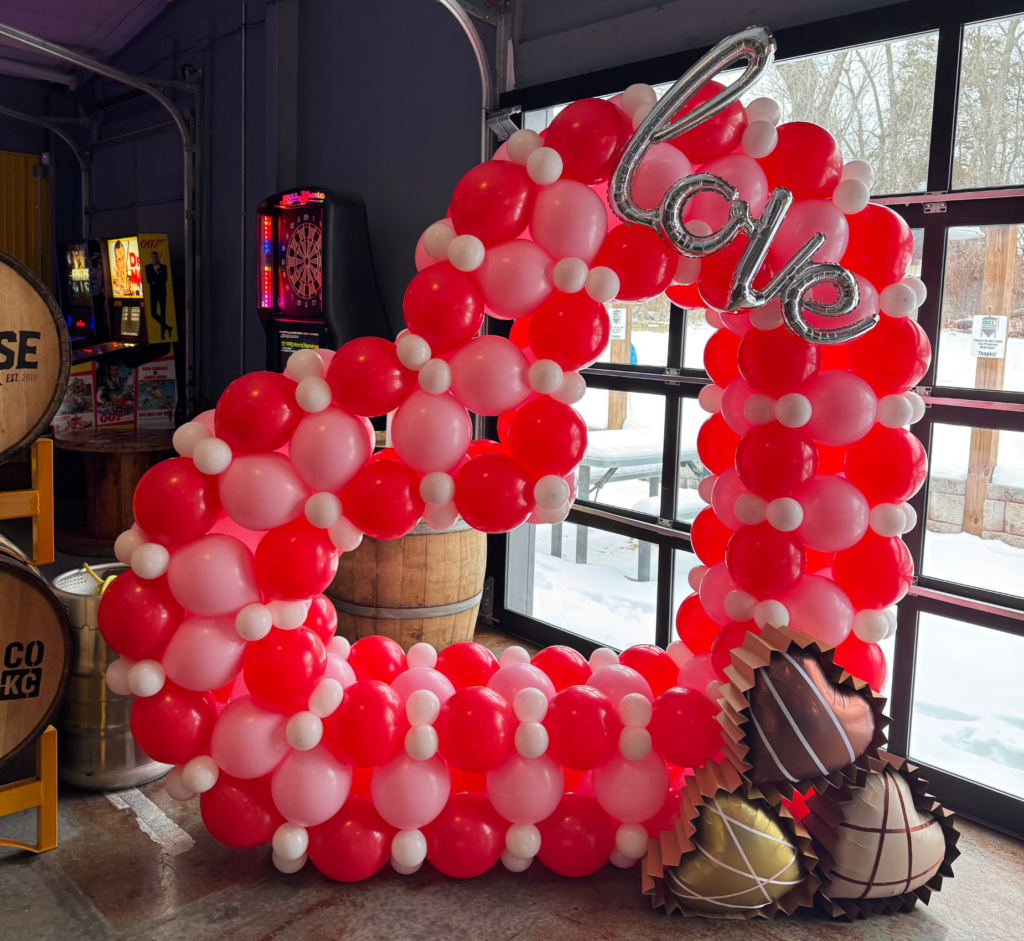 custom heart backdrop